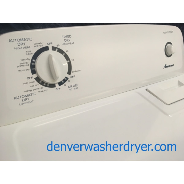 29" Amana (Maytag) Super Capacity Electric Dryer, 1Year Warranty
