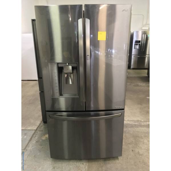 Life's Good LG French Door Black Stainless Fridge, LG Top Load Washer