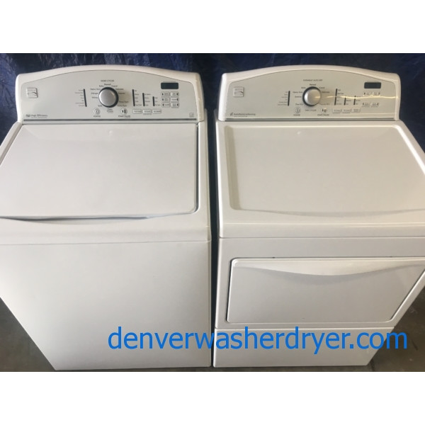HE Kenmore Energy Star TopLoad Washer & Electric Dryer, 1Year