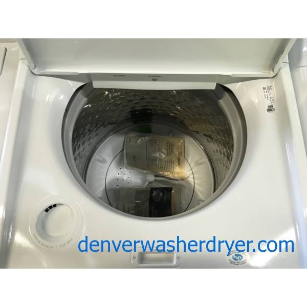 NEW!! Whirlpool Cabrio Washer and Dryer Set, HE, Wash-Plate Style, AccuDry, Intuitive Touch Controls, Factory Warranty!
