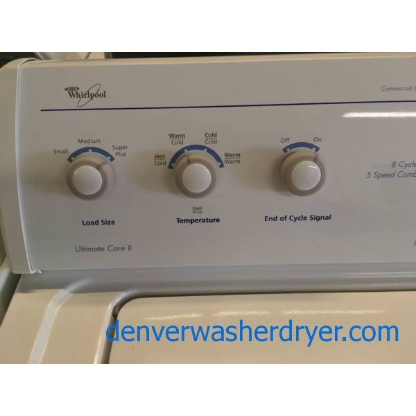 Whirlpool's "Quiet Wash" Technology W/D Set Quality Refurbished 1Year