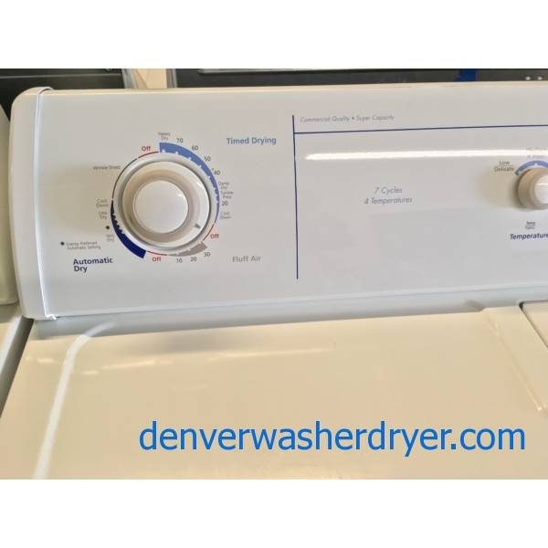 Whirlpool's "Quiet Wash" Technology W/D Set Quality Refurbished 1Year