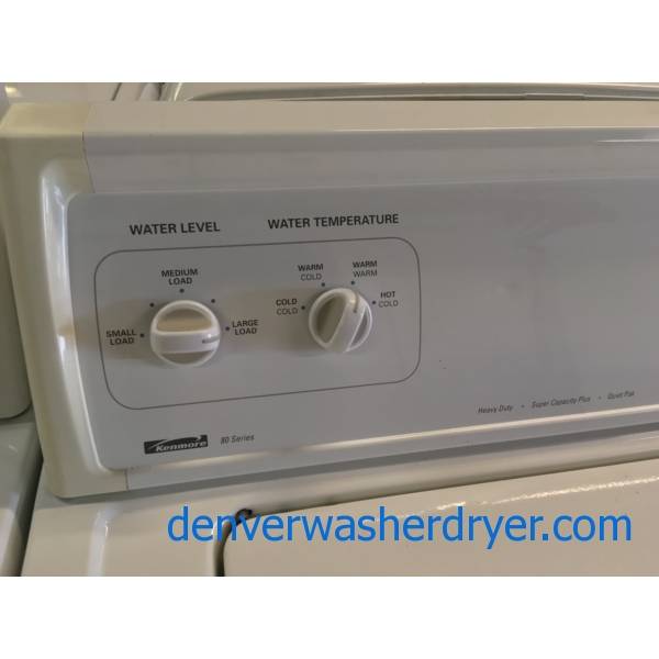 Kenmore 80 Series W/D Set Quality Refurbished 1-Year Warranty
