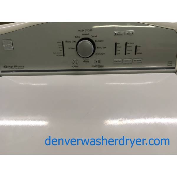 Kenmore High Efficiency Top-Load W/D Set, Quality Refurbished 1-Year Warranty