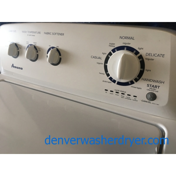 Amana (Maytag) Top-Load (3.4 Cu. Ft.) Washer, 1-Year Warranty