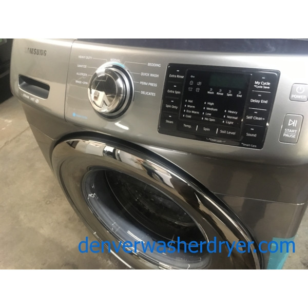 BRAND-NEW Samsung 27″ Front-Load Stackable Direct-Drive Washer w/Steam, 1-Year Warranty