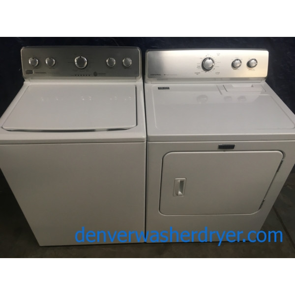 Maytag Centennial Series 27″ HE Top-Load Washer & Electric Dryer, 1-Year Warranty