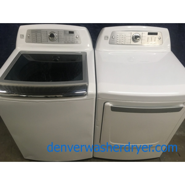 Kenmore Elite HE Top-Load Direct-Drive Washer & Electric Dryer Set, 1-Year Warranty