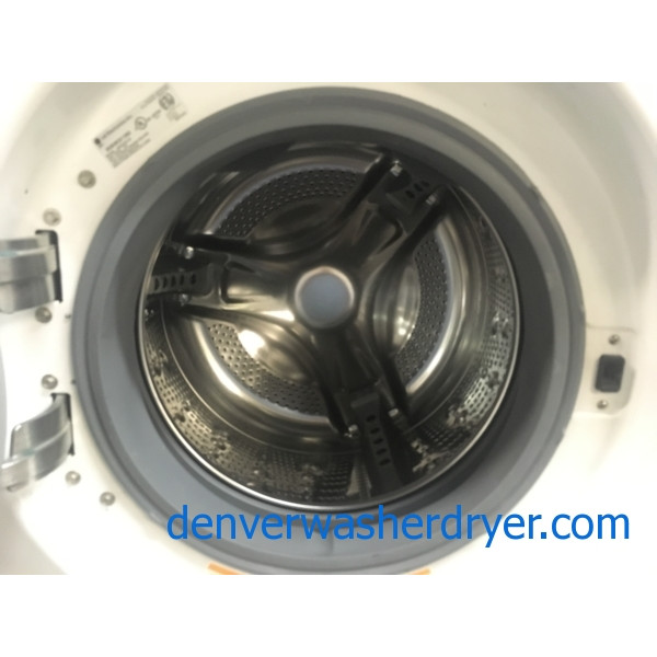 Quality Refurbished LG HE 27″ Stackable Front-Load ENERGY STAR Washer & Electric Dryer Set, 1-Year Warranty