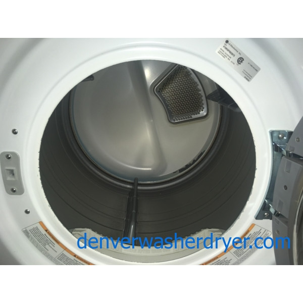 27″ LG HE Front-Load Stackable Direct-Drive Washer & Electric Dryer, 1-Year Warranty