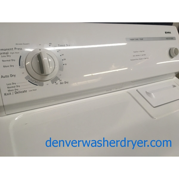 Quality Refurbished 29″ Kenmore Heavy-Duty Super Capacity Electric Dryer, 1-Year Warranty