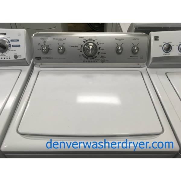 Maytag Centennial TopLoad Washer, HeavyDuty, AutoLoad Sensing