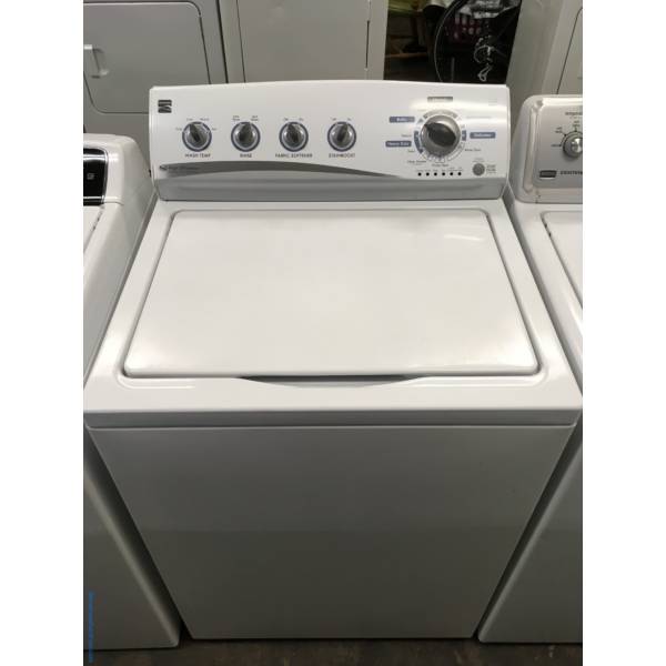 Kenmore Top-Load Washer, Wash-Plate Style, HE, Auto-Load Sensing, Heavy-Duty, Fabric Softener, StainBoost and Extra-Rinse Options, Quality Refurbished, 1-Year Warranty!