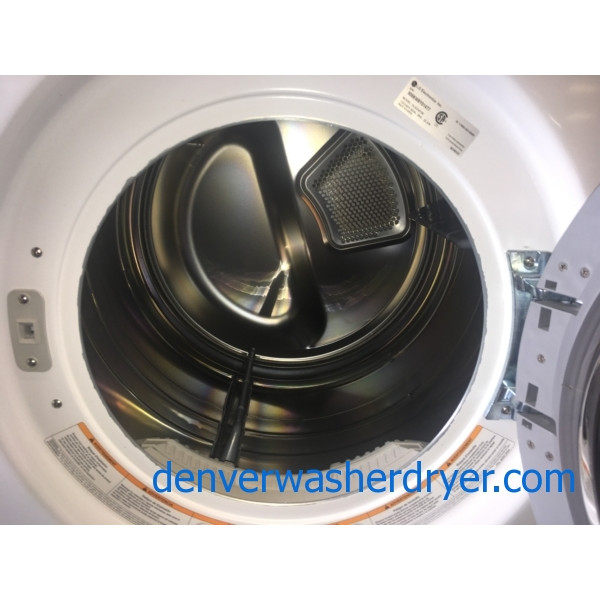 Quality Refurbished 27″ LG Front-Load Stackable Direct-Drive Washer w/Sanitary & Electric Dryer Set, 1-Year Warranty