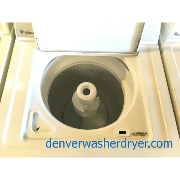 Whirlpool Electric Washer and Dryer Set, Agitator, Automatic Dry