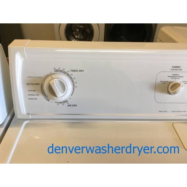 Kenmore Top-Load Washer and Dryer Set, Direct-Drive, Heavy-Duty, Agitator, Extra-Rinse Option, Auto-Dry, Quality Refurbished, 1-Year Warranty!