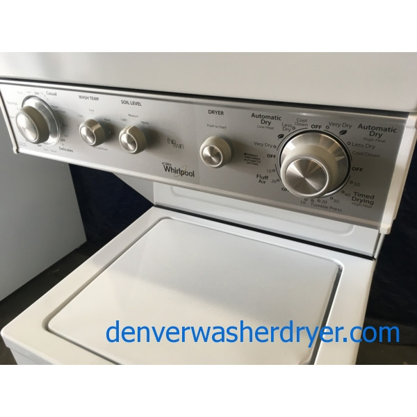 BRANDNEW Whirlpool 24" HeavyDuty Stacked Laundry Center w/Direct