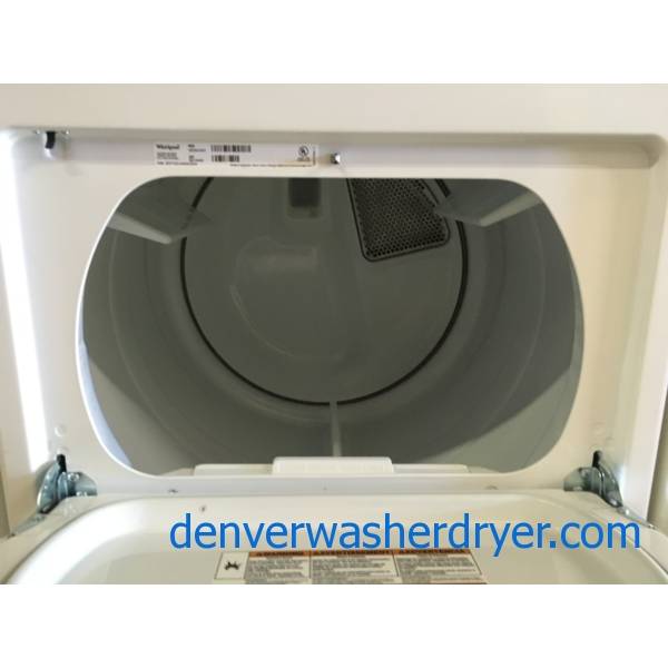 Whirlpool Cabrio HE Washer and Dryer Set, Energy-Star Rated, Wash-Plate Style, Wrinkle Shield, Auto-Load Sensing, PreSoak and Extra-Rinse Options, Quality Refurbished, 1-Year Warranty!