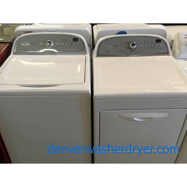 Whirlpool Cabrio HE Washer and Dryer Set, EnergyStar Rated, WashPlate Style, Wrinkle Shield