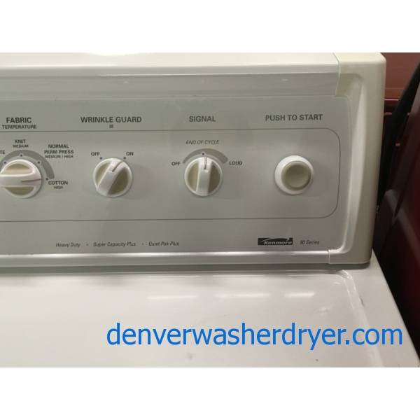 Kenmore Direct-Drive Washer and Dryer Set, Agitator, Extra-Rinse Option, Auto-Dry, Heavy-Duty, Wrinkle Guard Option, Quality Refurbished, 1-Year Warranty!