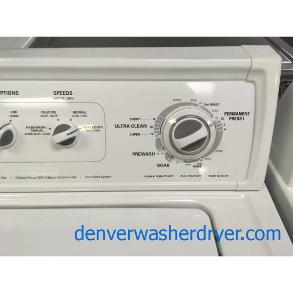 Kenmore 80 Series Top-Load Washer, Agitator, Heavy-Duty, Super Capacity Plus, Extra-Rinse Option, Quality Refurbished, 1-Year Warranty!