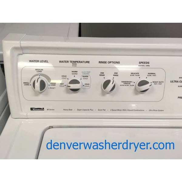 Kenmore 80 Series Top-Load Washer, Agitator, Heavy-Duty, Super Capacity Plus, Extra-Rinse Option, Quality Refurbished, 1-Year Warranty!