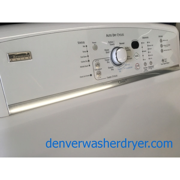 Quality Refurbished Kenmore HE ENERGY STAR Direct-Drive Top-Load Washer & Electric Steam Dryer, 1-Year Warranty