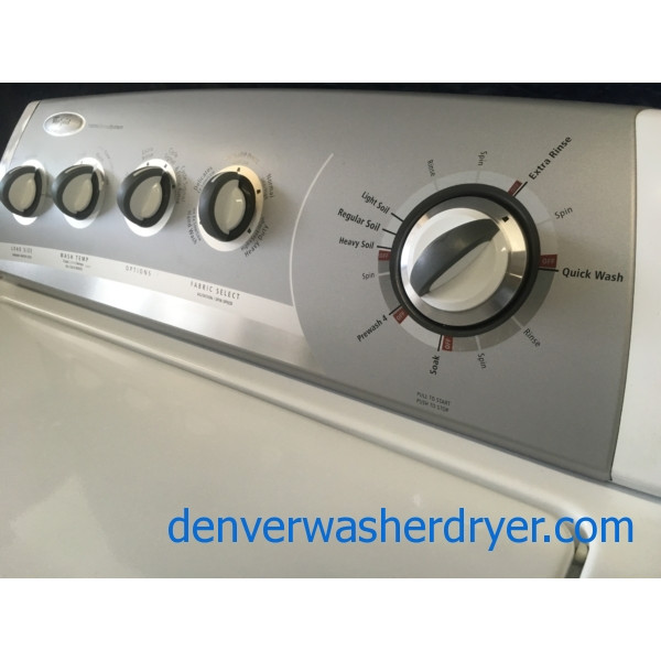 27″ Quality Refurbished Whirlpool Top-Load Direct-Drive Washer w/Agitator, 1-Year Warranty