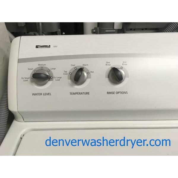 Heavy-Duty Kenmore 500 Top-Load Washer, Agitator, Extra-Rinse Option, Adjust Water Level, Quality Refurbished, 1-Year Warranty!