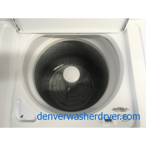 HE Amana (Maytag) TopLoad Washer w/Agitator & Electric Dryer, 1Year
