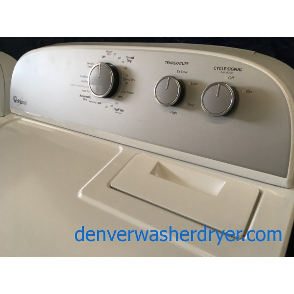 Whirlpool Super-Capacity Top-Load Washer & Electric Dryer Set, 1-Year Warranty