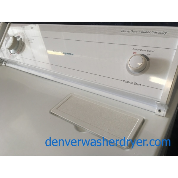 Mature, Quality Refurbished Whirlpool, Heavy-Duty Direct-Drive Washer & Electric Dryer, 1-Year Warranty