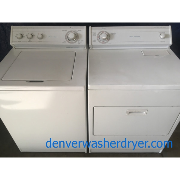 Mature, Quality Refurbished Whirlpool, Heavy-Duty Direct-Drive Washer & Electric Dryer, 1-Year Warranty