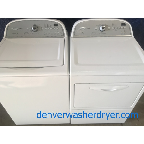 HE ENERGY STAR Whirlpool Cabrio Top-Load Washer & Electric Dryer, 1-Year Warranty