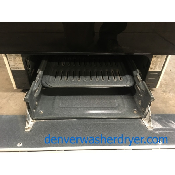 GE 30" Black/Bisque FreeStanding *GAS* Range, 1Year Warranty 3950 Denver Washer Dryer