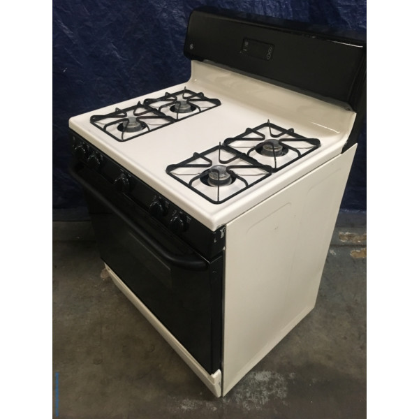 GE 30" Black/Bisque FreeStanding *GAS* Range, 1Year Warranty 3950
