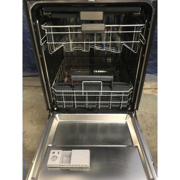 BRAND-NEW Insignia Black Stainless 24″ Built-In Top-Control Dishwasher, 1-Year Warranty