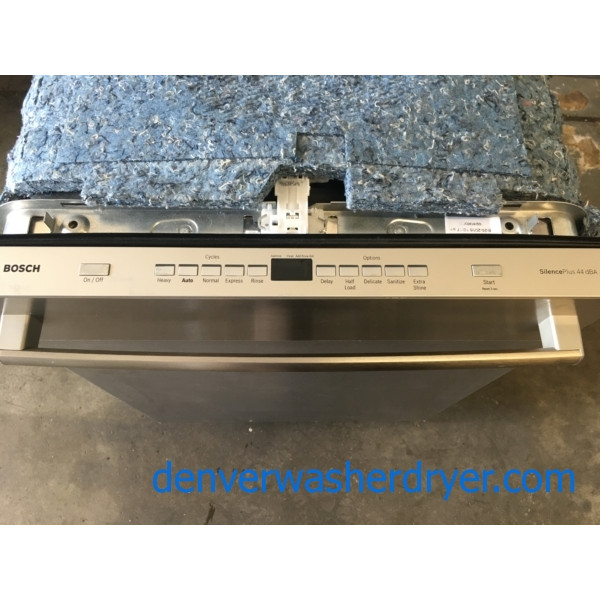 BRAND-NEW 24″ Stainless Bosch 500-Series Built-In Dishwasher w/Stainless Tall Tub, 1-Year Warranty