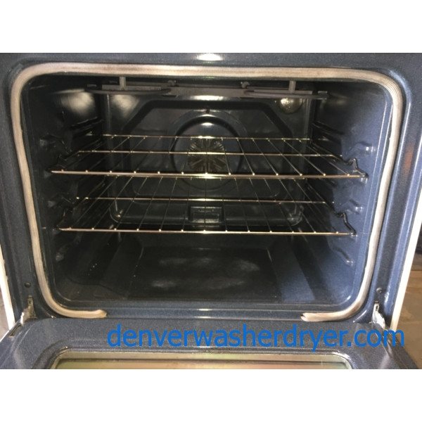 30" FreeStanding White Whirlpool SelfCleaning GlassTop Electric