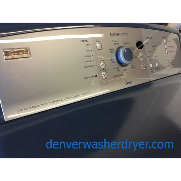 Quality Refurbished Kenmore Elite HE Top-Load Direct-Drive Washer & Electric Dryer with Smart-Dry, 1-Year Warranty