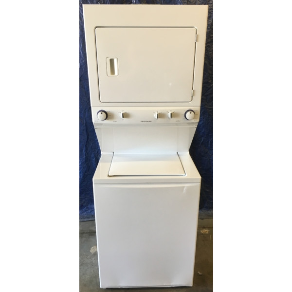 Quality Refurbished Frigidaire 27″ Stacked Electric Laundry Center, 1-Year Warranty