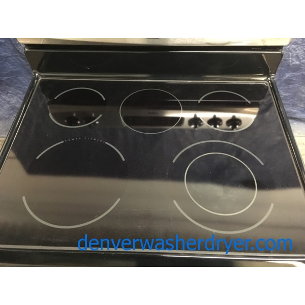 Kenmore 30″ Free-Standing Electric Glass-Top (4.9 Cu. Ft.) Range, 1-Year Warranty