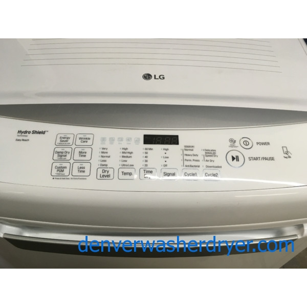 27" LG HE TopLoad Washer & Electric Dryer, 1Year Warranty 3999