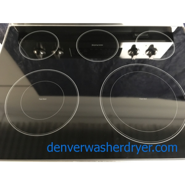 BRANDNEW Stainless Samsung GlassTop 30" FreeStanding SelfCleaning