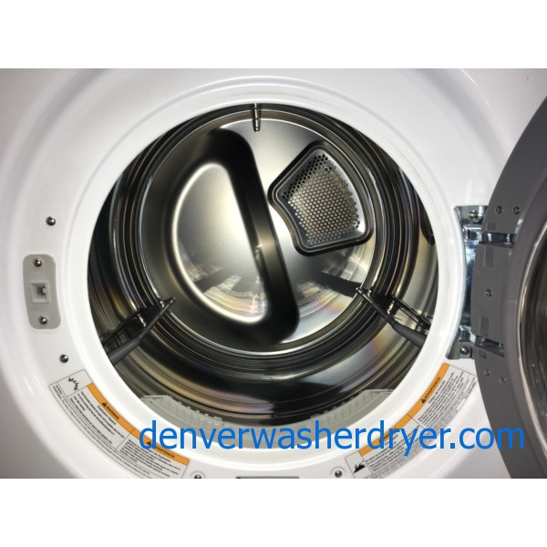 27″ Quality Refurbished LG HE Front-Load Stackable Direct-Drive Washer & Electric Dryer, 1-Year Warranty