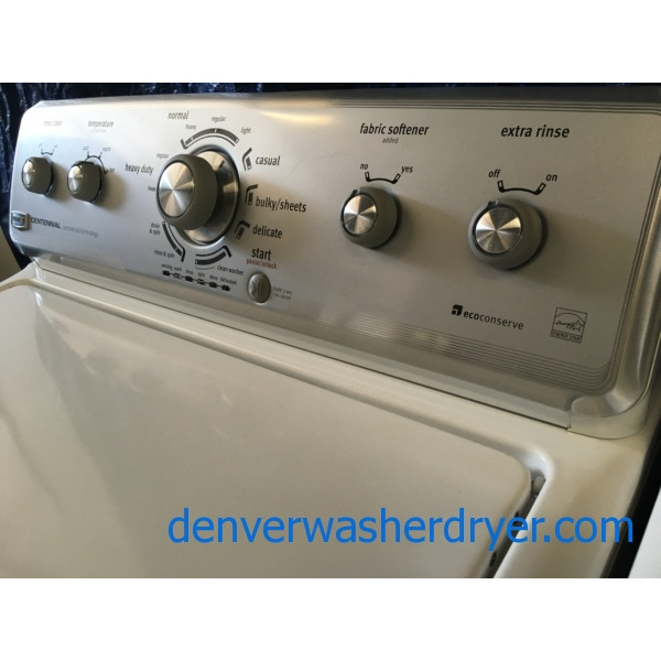 27" Maytag Centennial Series ENERGY STAR TopLoad Washer & Electric