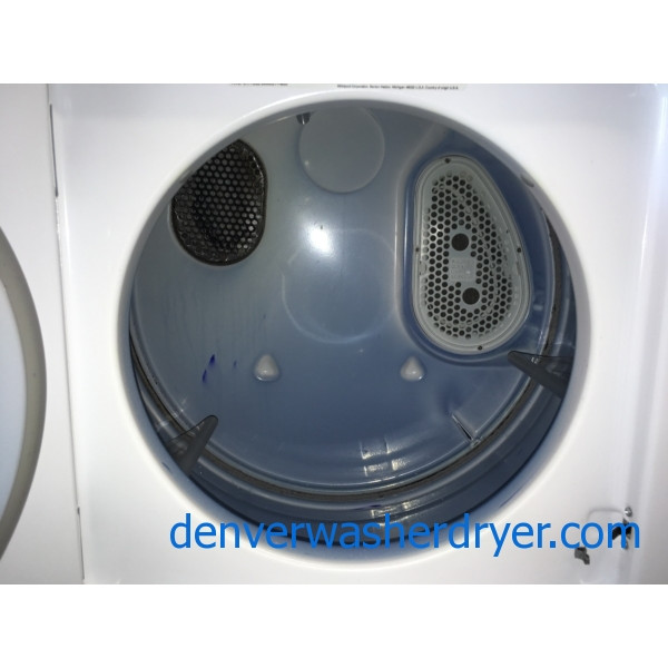 Quality Refurbished 24″ Whirlpool Thin-Twin Electric Laundry Center, 1-Year Warranty