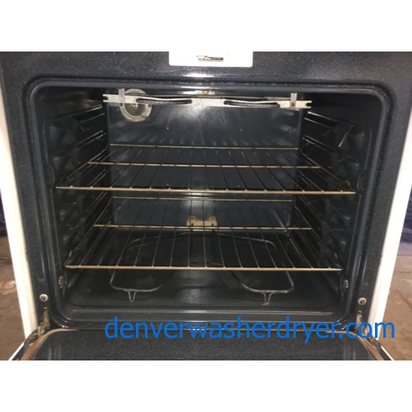 30″ GE Spectra Free-Standing Quick-Clean Electric (5.0 Cu. Ft.) Range, 1-Year Warranty