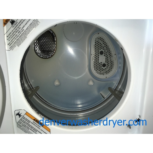 Quality Refurbished Whirlpool 24″ Thin-Twin Electric Laundry Center, 1-Year Warranty