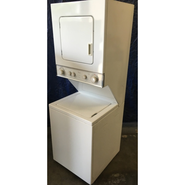 Quality Refurbished Whirlpool 24″ Thin-Twin Electric Laundry Center, 1-Year Warranty